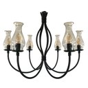 Ver imagem 3 de Luminária Artesanal Com Cúpulas De Vidro Para Sala de Estar Libertas Rosas Artesanato Bola No Meio C