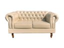 Ver imagem 2 de Sofá 2 Lugares Decoração Sara Recepção Dom Pedro Chesterfield Bege