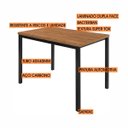 Ver imagem 4 de Conjunto Karina Flex 1,36m Tampo Laminado com 6 Cadeiras Preto/Fosco/Caramelo/Amendoa