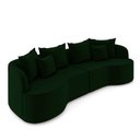 Ver imagem 5 de Sofá Living Decorativo Salinas 4 ou Mais Lugares com Almofadas 290cm Modulado Veludo Verde G33- Gran