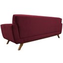 Ver imagem 6 de Sofá 03 Lugares 210cm Miami Base Madeira Veludo Marsala - Nexta Casa