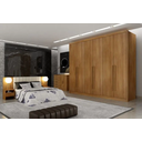 Ver imagem 1 de Guarda Roupa Casal Robust 6 Portas 8 Gavetas - Móveis Novo Horizonte:cumaru