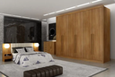 Ver imagem 1 de Guarda Roupa Casal Robust 6 Portas 8 Gavetas - Móveis Novo Horizonte:cumaru