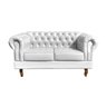 Sofá 2 Lugares Decoração Sara Recepção Dom Pedro Chesterfield - 2