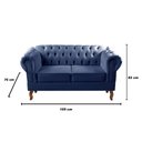 Ver imagem 3 de Sofá 2 Lugares Decoração Sara Recepção Dom Pedro Chesterfield