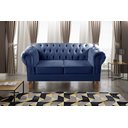 Ver imagem 1 de Sofá 2 Lugares Decoração Sara Recepção Dom Pedro Chesterfield