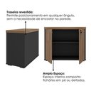 Ver imagem 7 de Mesa de Reuniao Escritorio 205x91 cm e Balcao 2 Portas 90 cm Nogal Preto Artany