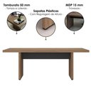 Ver imagem 5 de Mesa de Reuniao Escritorio 205x91 cm e Balcao 2 Portas 90 cm Nogal Preto Artany