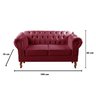 Sofá 2 Lugares Decoração Sara Recepção Dom Pedro Chesterfield - 3