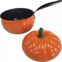 Panela Esmaltada Antiaderente Decorativa Abóbora 1,2lt - 8