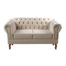 Sofá 2 Lugares Decoração Sara Recepção Dom Pedro Chesterfield - 2