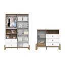 Ver imagem 4 de Conjunto Quarto Infantil/Juvenil Guarda-Roupa e Cômoda Yuri Branco/Jequitibá HP