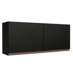 Armário de Cozinha Aéreo 120 x 50 cm 2 Portas Preto Reims Madesa  - 2
