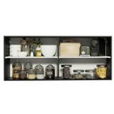 Ver imagem 4 de Armário de Cozinha Aéreo 120 x 50 cm 2 Portas Preto Reims Madesa