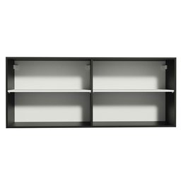 Armário de Cozinha Aéreo 120 x 50 cm 2 Portas Preto Reims Madesa  - 8