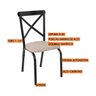 Conjunto Karina Flex 1,10m Tampo Laminado com 4 Cadeiras - 4