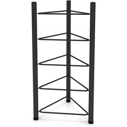 Rack Suporte Bola Ioga Bosu Suiça 5 Andares Organizador Antiderrapante Resistente Yoga Academia Pila - 2