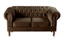 Ver imagem 2 de Sofá 2 Lugares Decoração Sara Recepção Dom Pedro Chesterfield Marrom