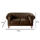 Ver imagem 3 de Sofá 2 Lugares Decoração Sara Recepção Dom Pedro Chesterfield