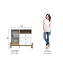 Ver imagem 3 de Cômoda Infantil Yuri 1 Porta 3 Gavetas Espresso Móveis Branco/Jequitibá HP