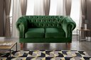 Ver imagem 1 de Sofá 2 Lugares Decoração Sara Recepção Dom Pedro Chesterfield Verde