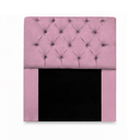 Ver imagem 2 de Kit Cabeceira Mirage + Calçadeira Grécia Solteiro 90cm Suede:rosê