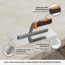 Ver imagem 5 de Desempenadeira Inox com Cabo Ergonômico Reboco Argamassa Gesso Construção