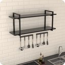 Ver imagem 2 de Prateleira Estilo Industrial Cozinha de Parede GND PP 100cm
