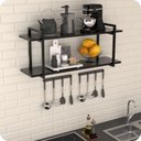 Ver imagem 3 de Prateleira Estilo Industrial Cozinha de Parede GND PP 100cm