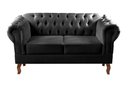 Ver imagem 2 de Sofá 2 Lugares Decoração Sara Recepção Dom Pedro Chesterfield Preto