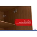 Ver mais imagens de Quarto Modulado Casal Liga 9PÇAS QM37 Grafite Kappesberg