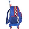 Mochila Escolar de Rodinhas 360 Hot Wheels Azul Luxcel - 3