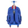 Mochila Escolar de Rodinhas 360 Hot Wheels Azul Luxcel - 4