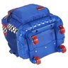 Mochila Escolar de Rodinhas 360 Hot Wheels Azul Luxcel - 6