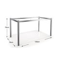 Ver imagem 3 de Conjunto: Mesa Sala Jantar Reno C/ Tampo de Madeira 160cm e 6 Cadeiras Amsterdã Cromada/nude 16 -
