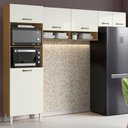 Ver imagem 2 de Cozinha Compacta 6 Portas 250 Cm Mdp Atenas Armoveis - Atacama Off White