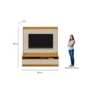 Ver imagem 3 de Rack com Painel Ripado para TV até 70 Polegadas com LED MDF 180CMX198CM São Paulo Branco