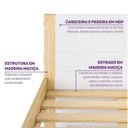 Ver imagem 4 de Cama Reversível Montessoriano com Cerquinha Dupla New Garden Casatema MadeiraOriginals Marrom/Branco