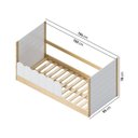 Ver imagem 2 de Cama Reversível Montessoriano com Cerquinha Dupla New Garden Casatema MadeiraOriginals