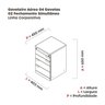 Gaveteiro Volante 04 Gavetas Corporativa para 2 Pessoas - 3