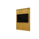 Ver imagem 5 de Painel Ripado para TV 65 Polegadas Trento 183cm para Sala de Estar Cedro DJ Móveis
