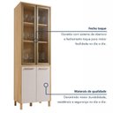 Ver imagem 5 de Paneleiro de Cozinha com 4 Portas e Vidro Reflecta Nobre Bege/Cinamomo/Off White