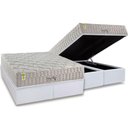 Ver imagem 1 de Conjunto Box Baú Queen: Colchão Espuma Anjos Molas Ensacadas Masterpocket King Best New + Base Crc