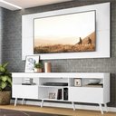 Ver imagem 3 de Rack Retrô com Painel para TV até 65" Multimóveis Flórida FG3133 Branco