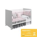 Ver imagem 6 de Dormitório Infantil Helena Guarda Roupa, Cômoda e Berço Mel Branco - Phoenix Baby Branco