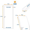 Ver imagem 4 de Kit Porta de Madeira Lisa 215x94cm Batente 10cm MDF Ultra MGM Abertura Esquerda Ipê