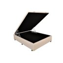 Ver imagem 1 de Cama Box Baú Viúva Corino Bege 128x188x42