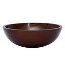 Ver imagem 1 de Cuba Redonda De Vidro 30X30Cm Marrom Para Banheiro