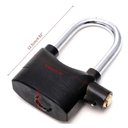 Ver imagem 3 de Cadeado Anti Furto Roubo Sirene Alarme 110db Som Alto Segurança Casa Moto Bicicleta Bike Resistente