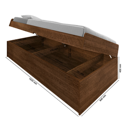 Cama Solt.bau Interno Pratica Reforçada Camila Mdfmpd Malbec - 6